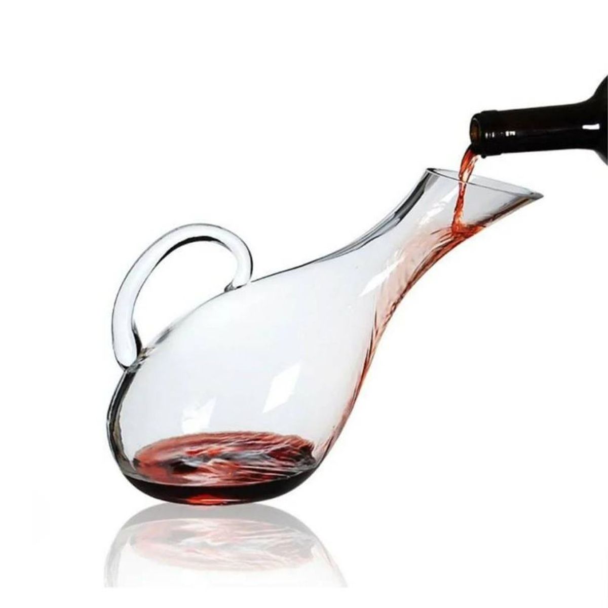 HYGGE - Jarra Decantadora para Vino con Asa y Boquilla Inclinada