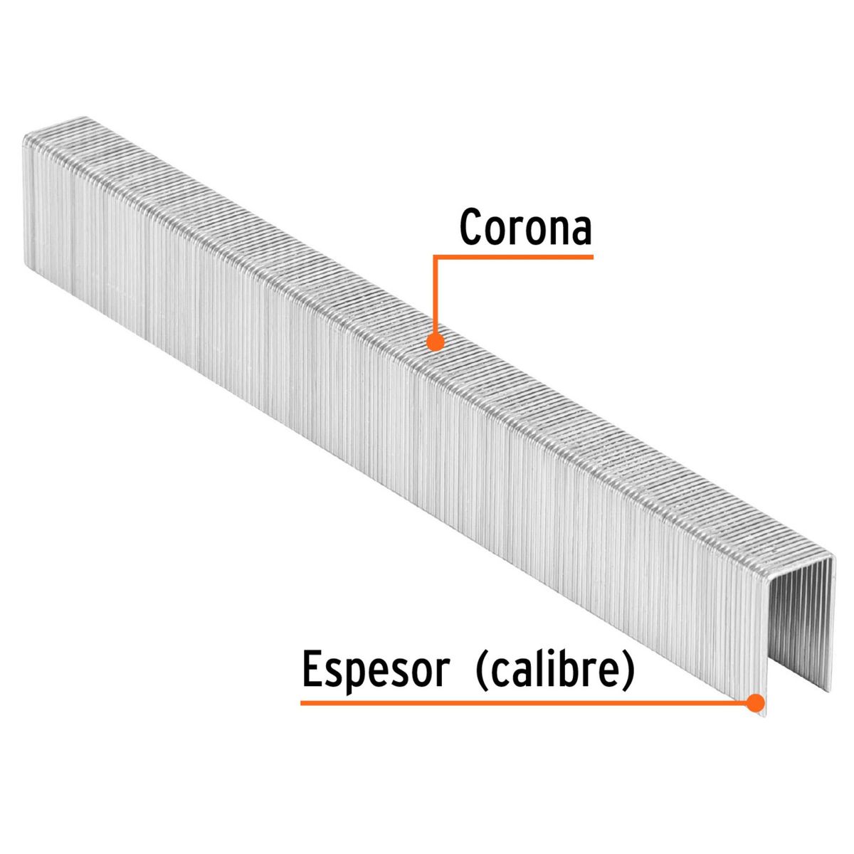 TRUPER - GRAPAS corona 3/8" calibre 22, 16mm, 5000 UNIDADES TRUPER