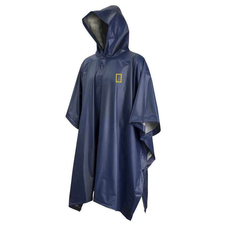 NATIONAL GEOGRAPHIC - Poncho a prueba de agua Azul - National Geographic