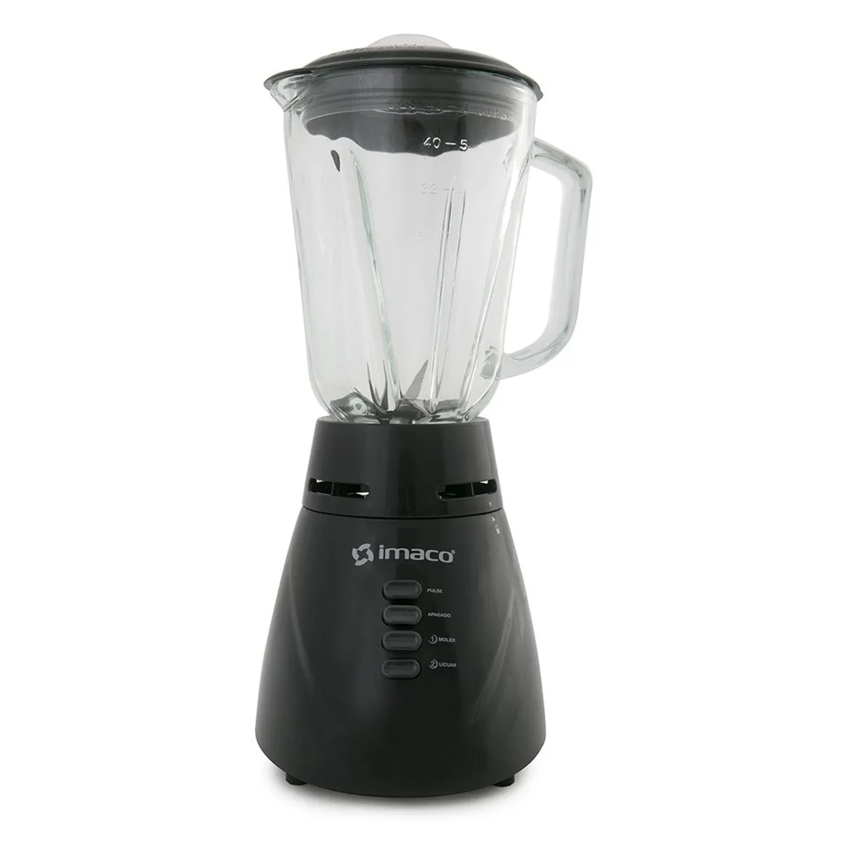 IMACO - Licuadora Imaco 125L cVaso de Vidrio BL4125VN  Negro