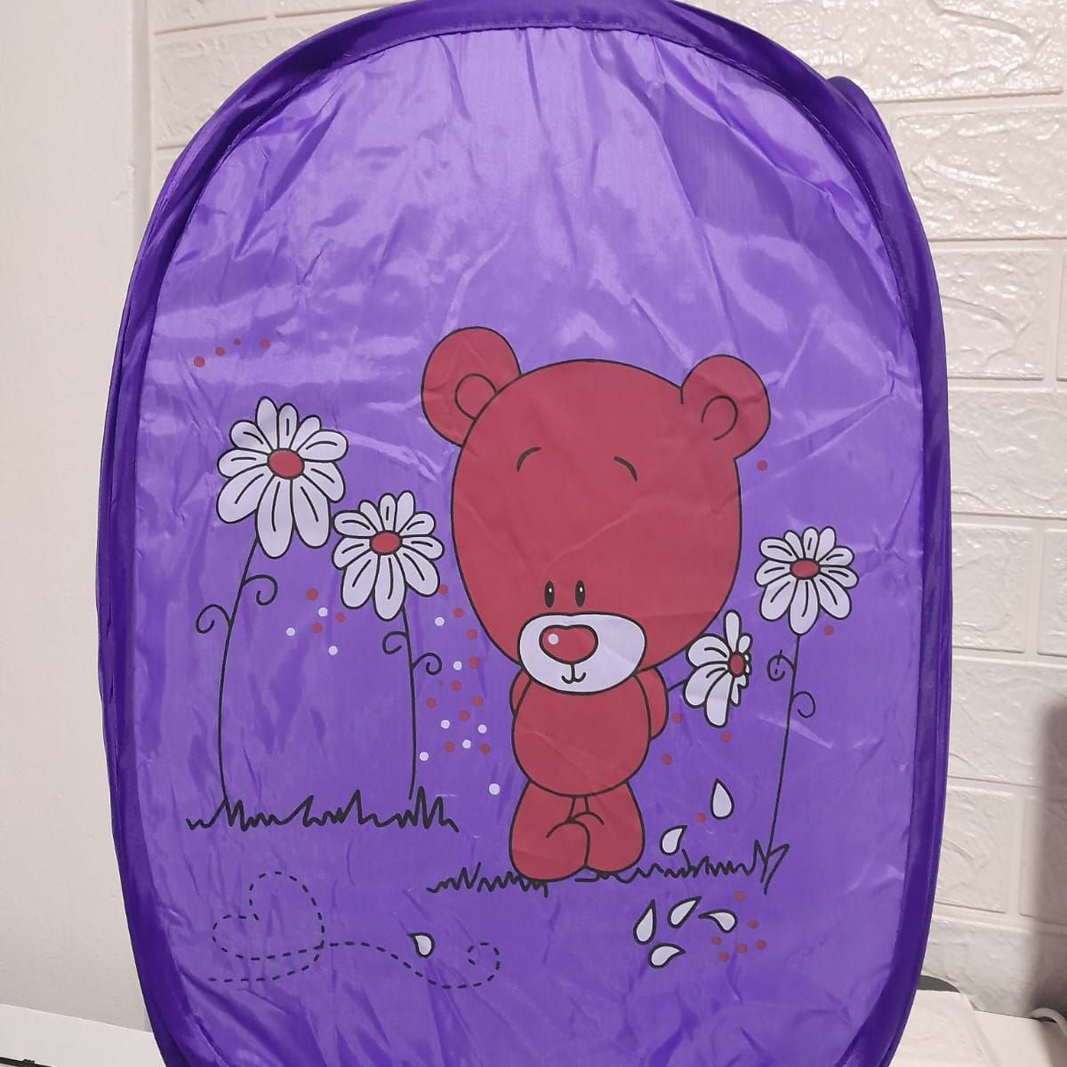 GENERICO - CANASTA CESTA PLEGABLE INFANTIL PARA ROPA SUCIA MORADO