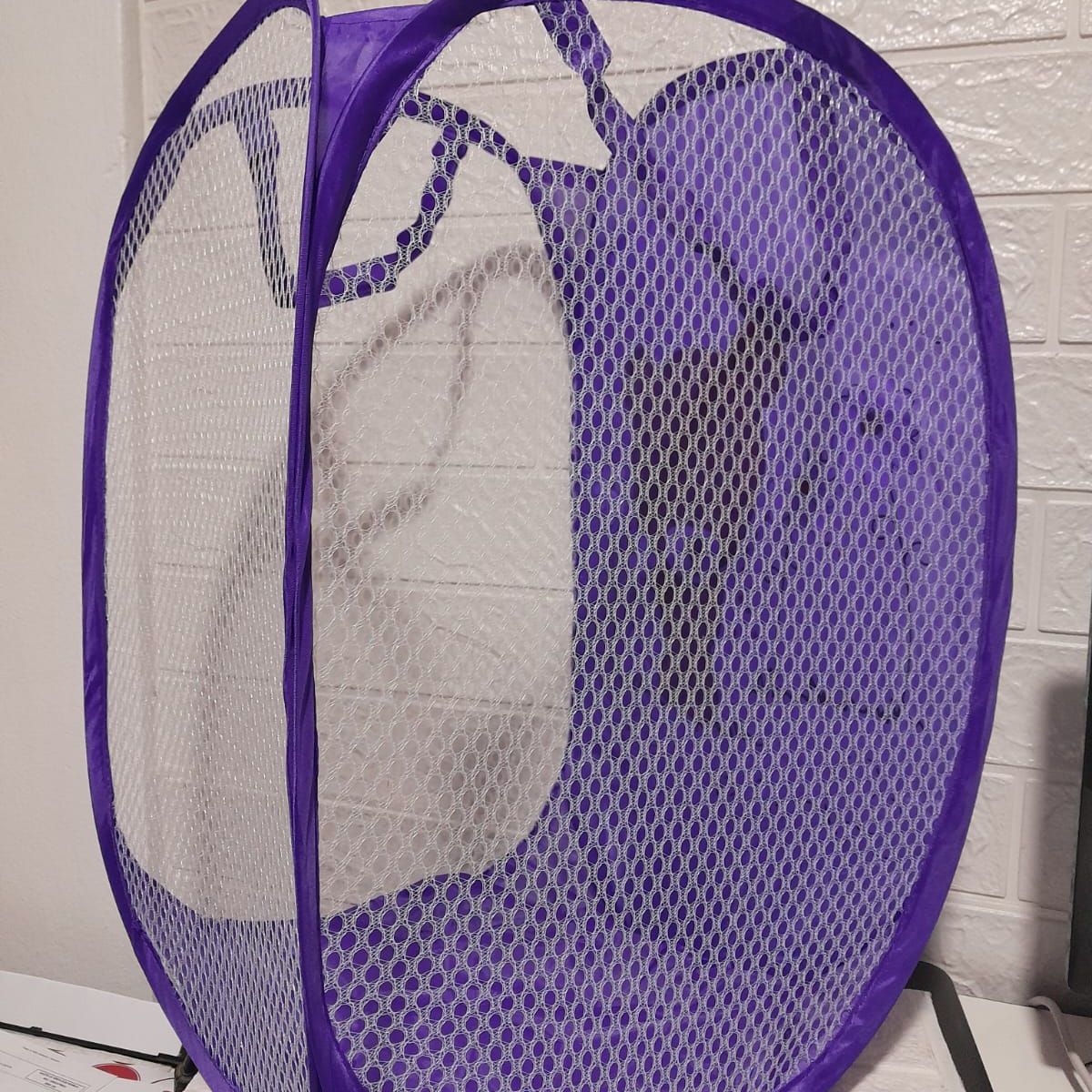 GENERICO - CANASTA CESTA PLEGABLE INFANTIL PARA ROPA SUCIA MORADO