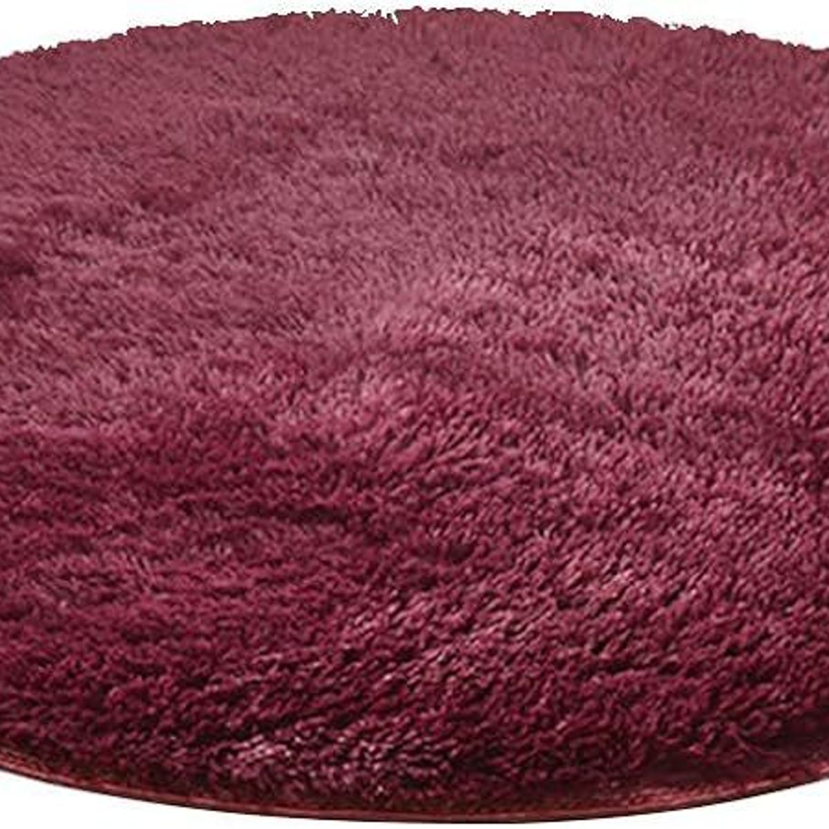 GENERICO - Bajada de cama redonda 100x100CM VINO