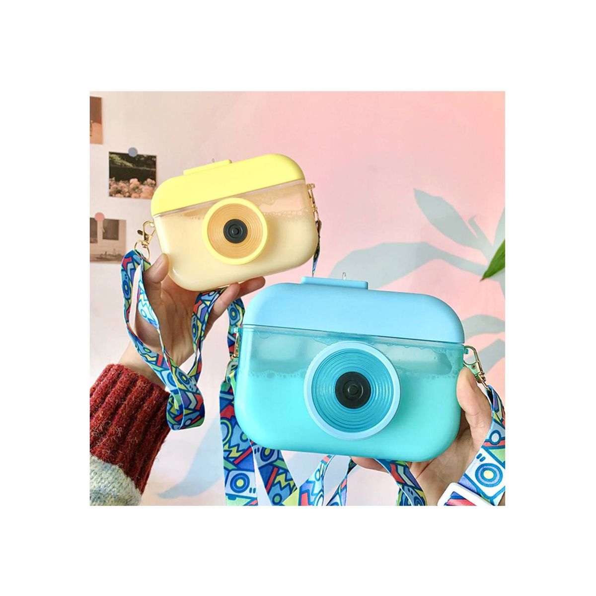 GENERICO - Tomatodo Kawai Diseño Cámara 400ml CELESTE