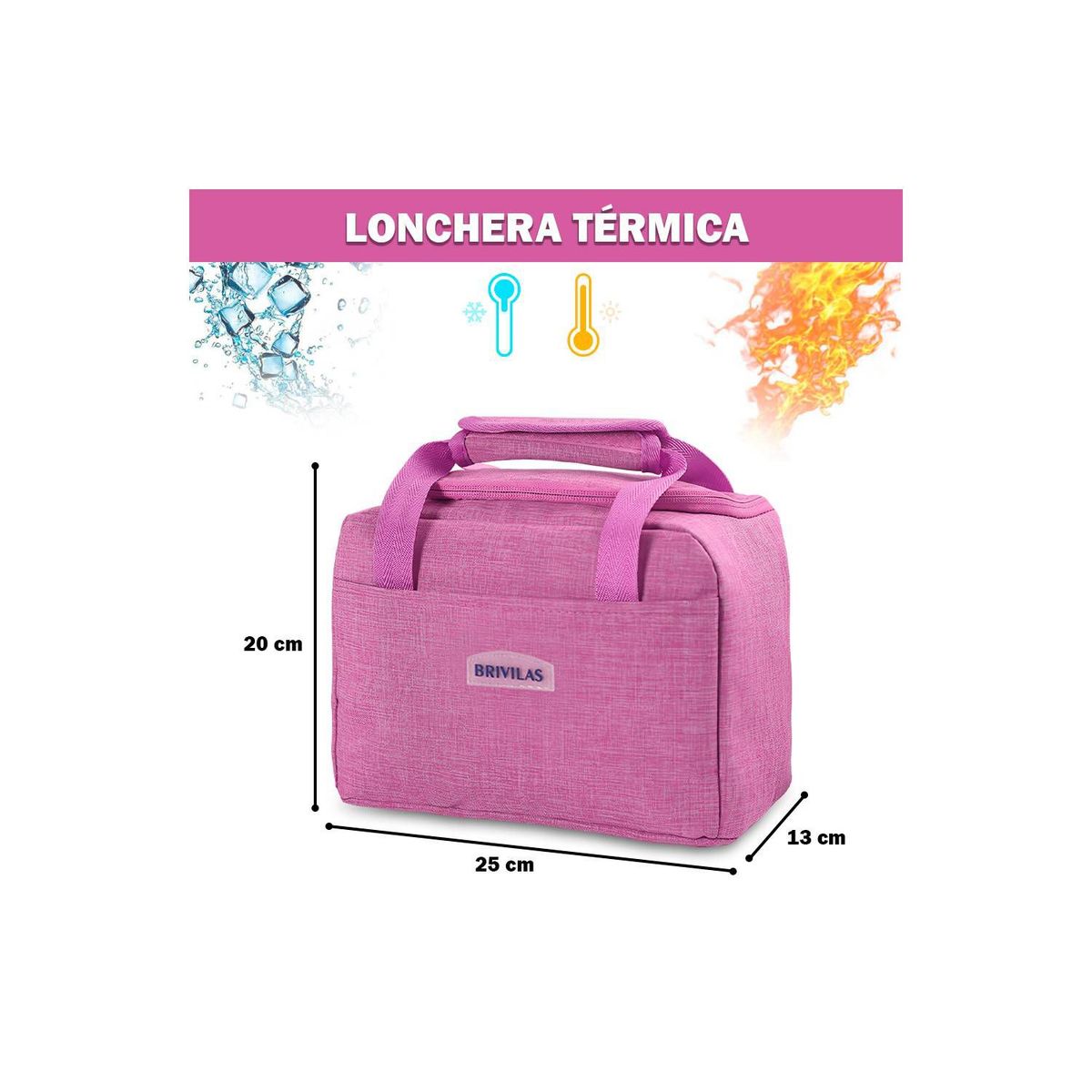 GENERICO - Lonchera Térmica para Comida Alimentos Impermeable