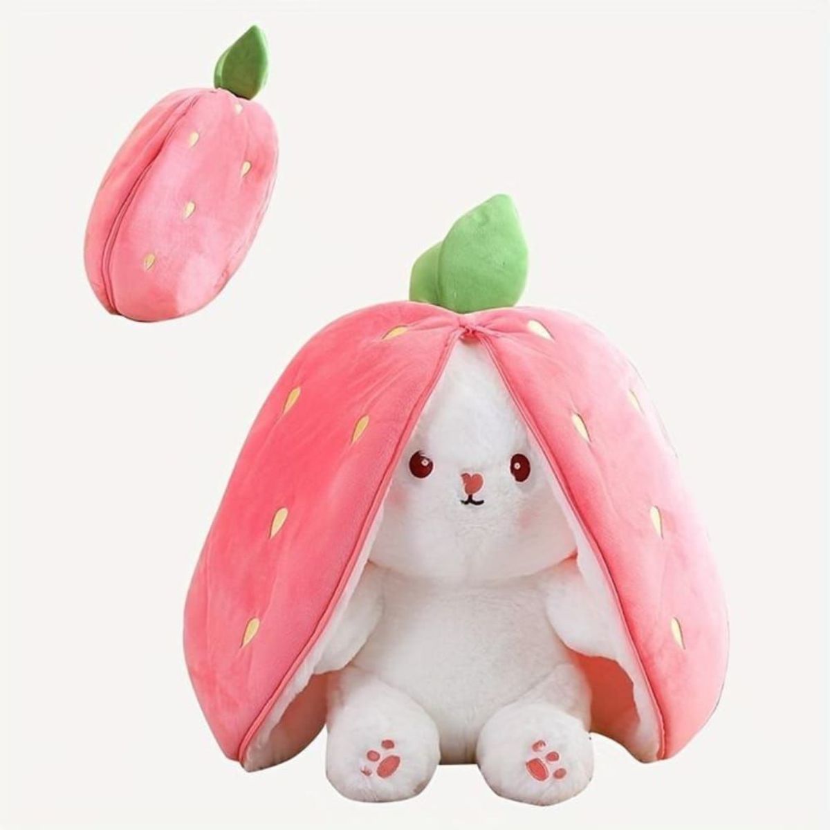 GENERICO - Peluche Conejo Fresita Reversible Pandora Home