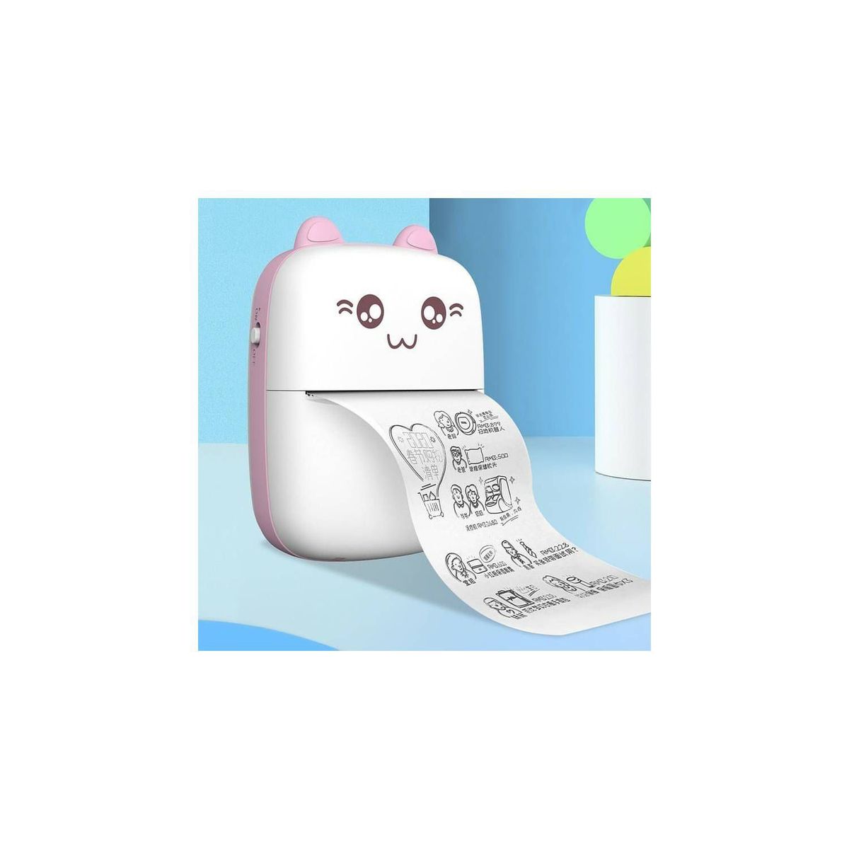 GENERICO - Mini Impresora Portátil Térmica Bluetooth Recargable Rosado