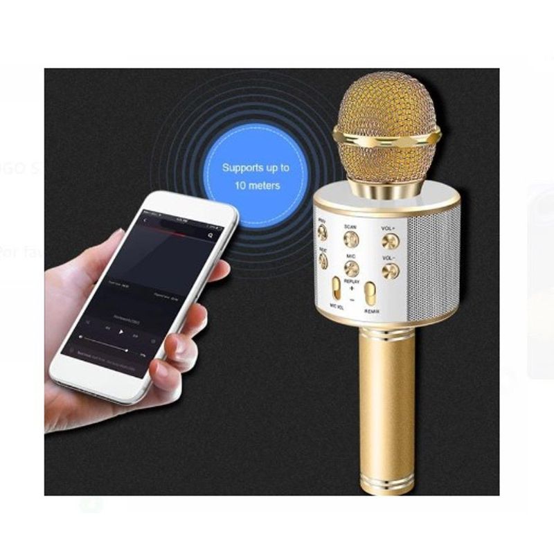 GENERICO - Micrófono Inalámbrico Karaoke  Parlante Bluetooth