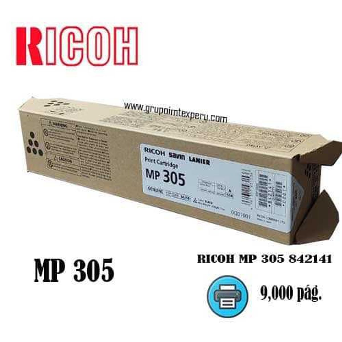 RICOH - TONER RICOH MP 305 842141 9,000 PAG