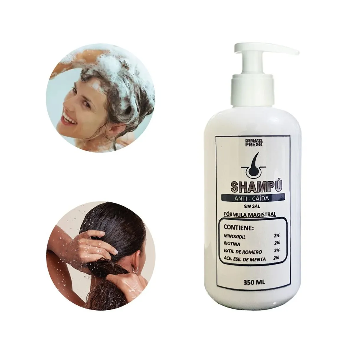 GENERICO - Shampoo Anti-Caída Sin Sal Derma Prex 350ml