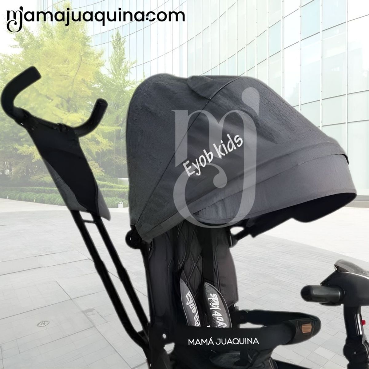 KIDS - Triciclo Guiador Kids «PEDAL BABY» Gray