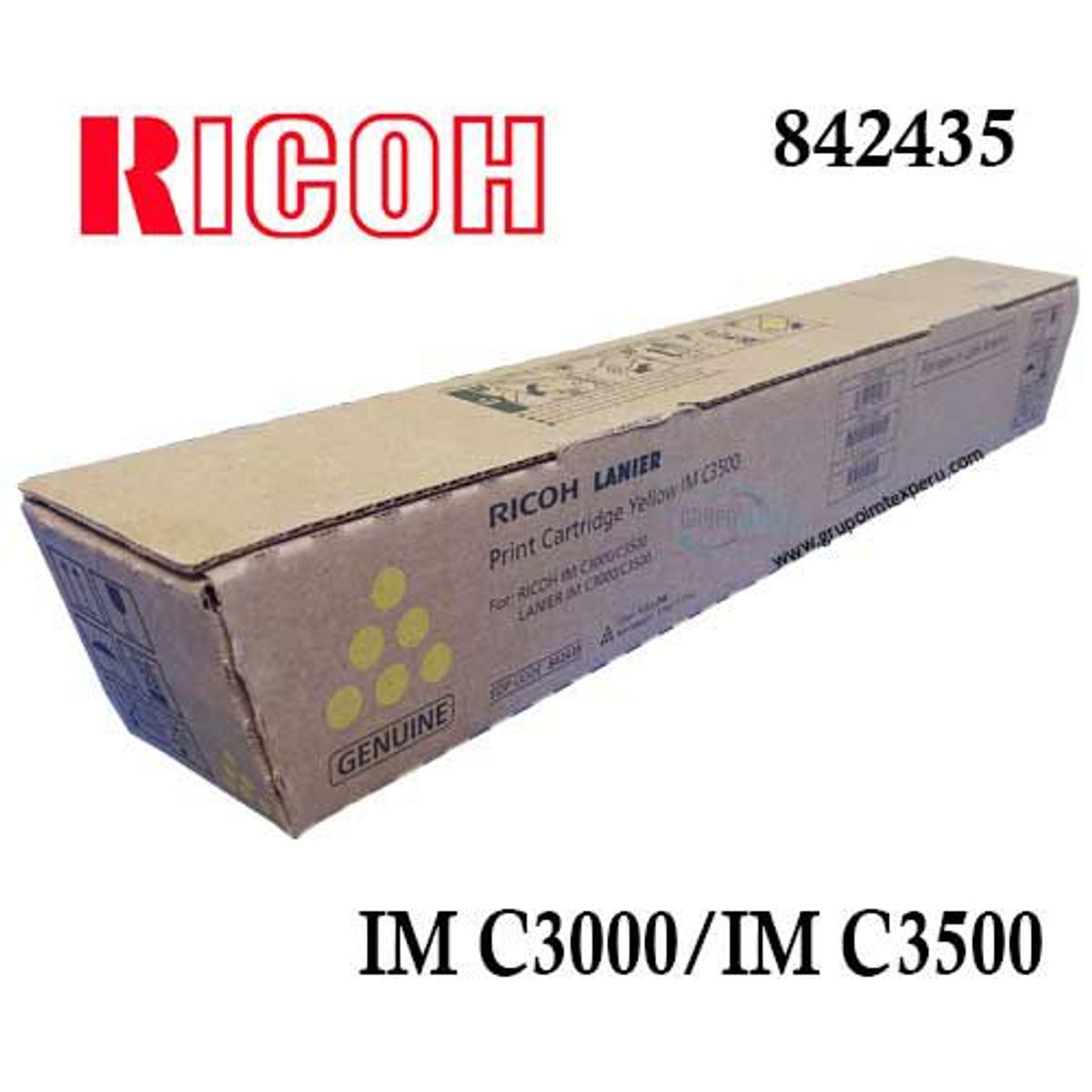 RICOH - Toner Ricoh Im C3000, Im C3500 842435 Yellow Original