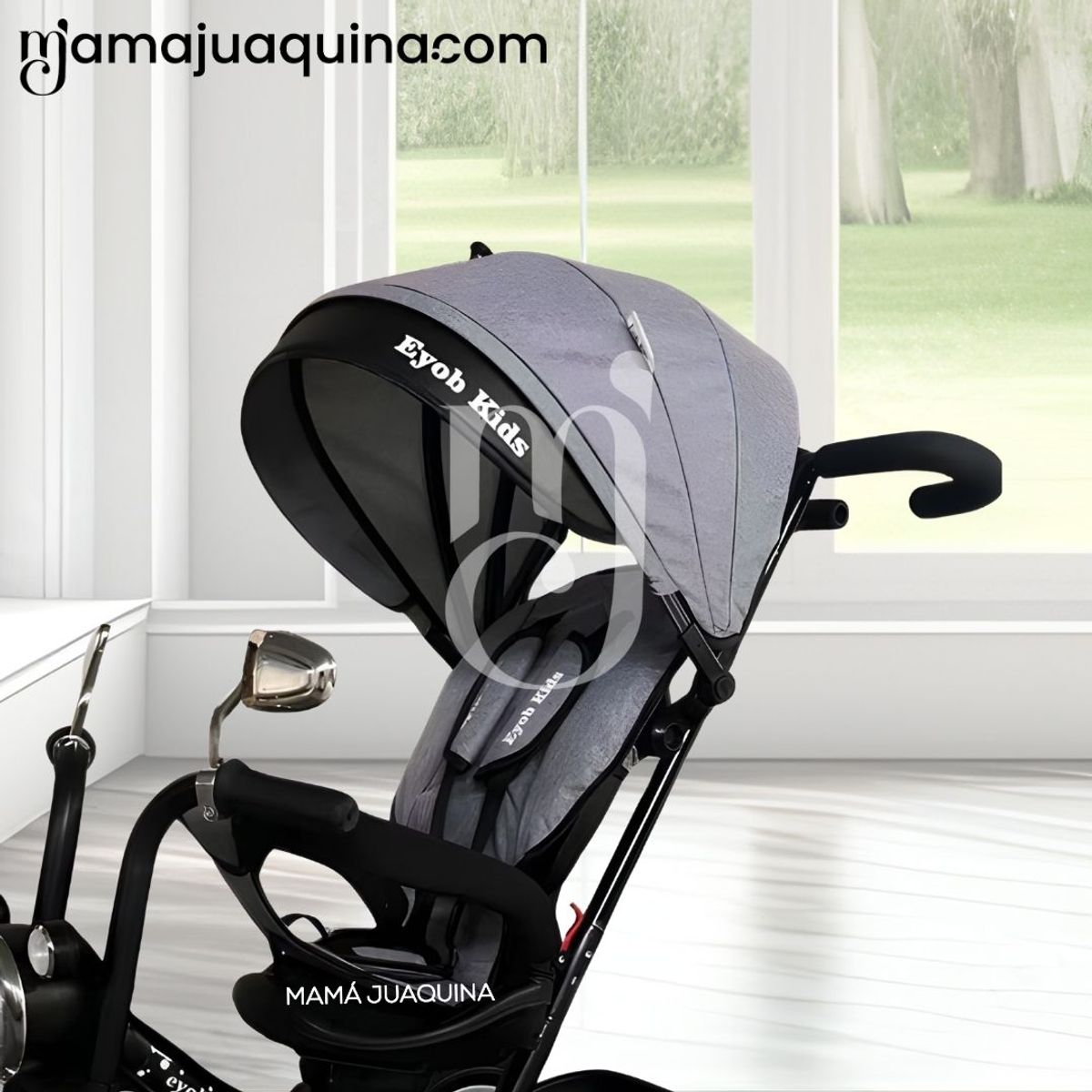 KIDS - Triciclo Guiador Kids «BABY BLISS» Gray