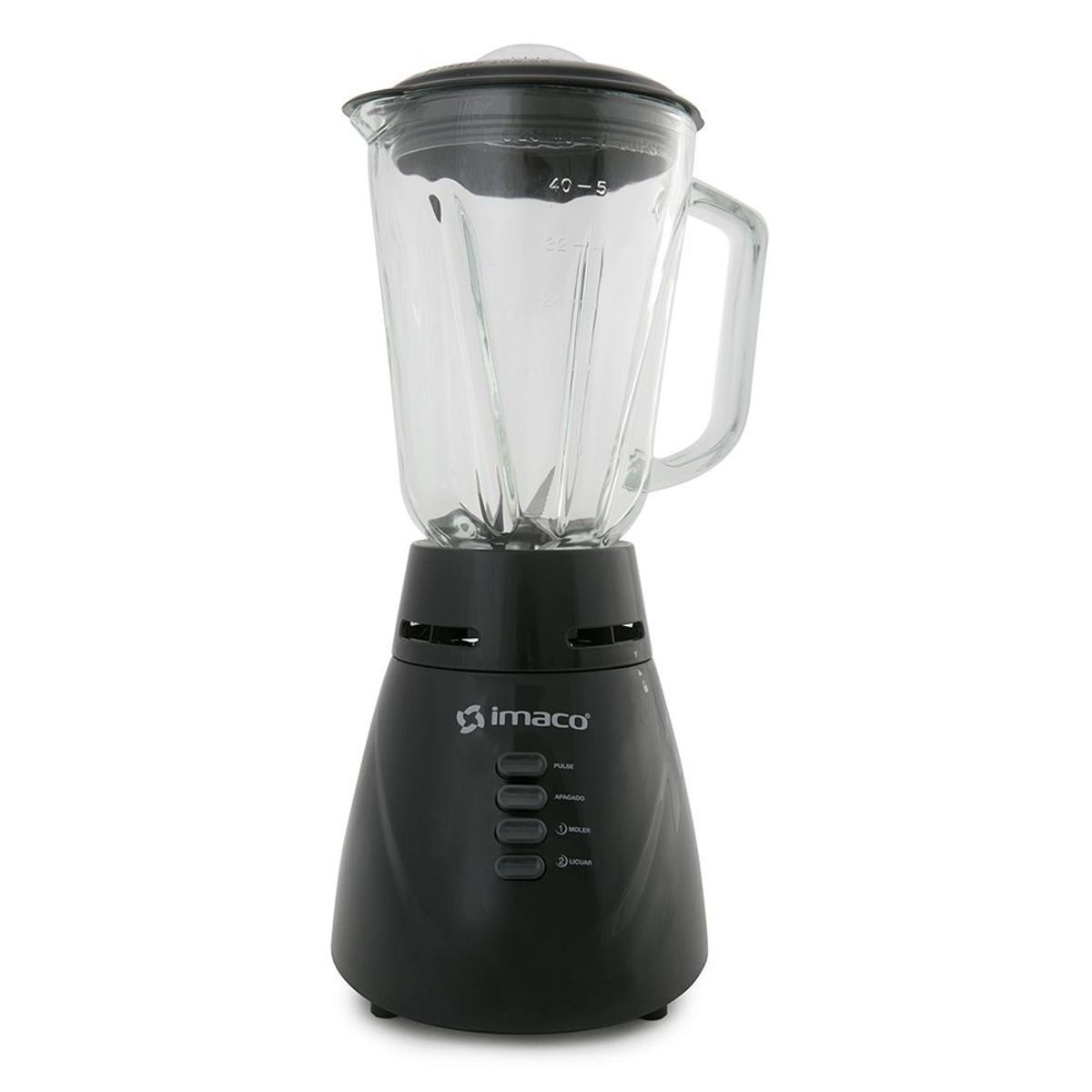 IMACO - Licuadora Imaco 125L cVaso de Vidrio BL4125VN  Negro .
