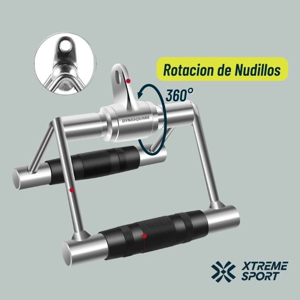 XTREME SPORT - Agarre de Polea en D entrenamiento para Gimnasio