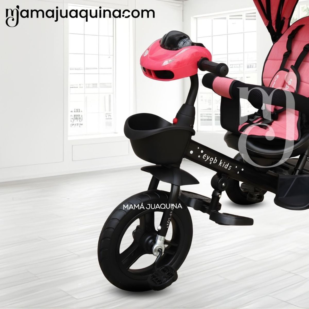 KIDS - Triciclo Guiador Kids «CUTE AVENTURE» Pink