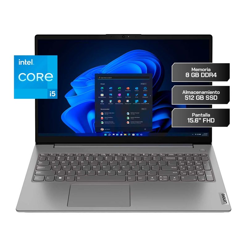 LENOVO - Laptop Lenovo V15 Gen 4 15.6" Ryzen 5 7520U 16GB 512GB SSD Windows 11