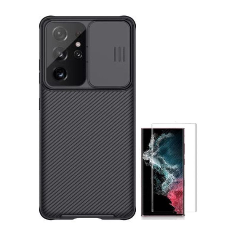NILLKIN - CASE NILLKIN CAMSHIELD SAMSUNG S21 ULTRA Y VIDRIO