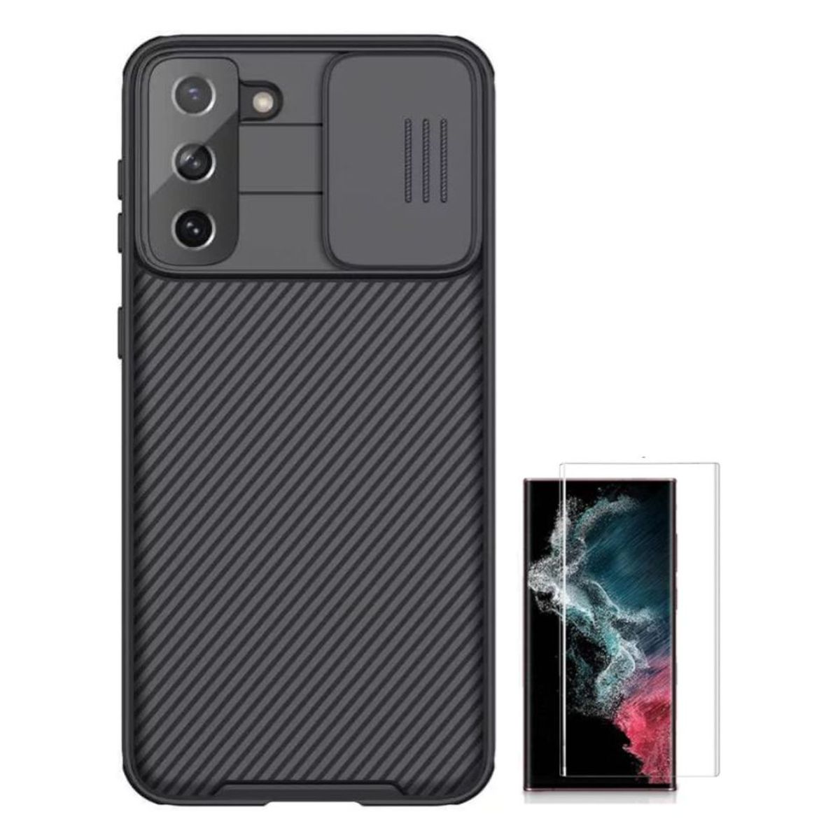 NILLKIN - CASE NILLKIN CAMSHIELD SAMSUNG S21 PLUS Y VIDRIO