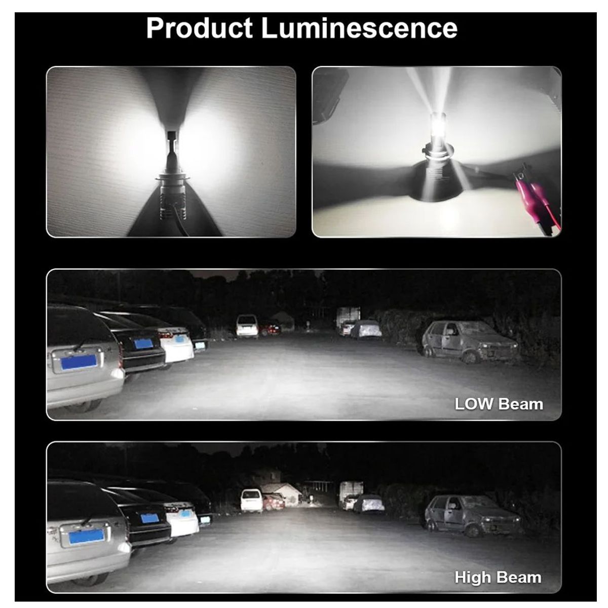 GENERICO - Kit par de Focos Led Mini Series Ultra Led H4 Alta Baja