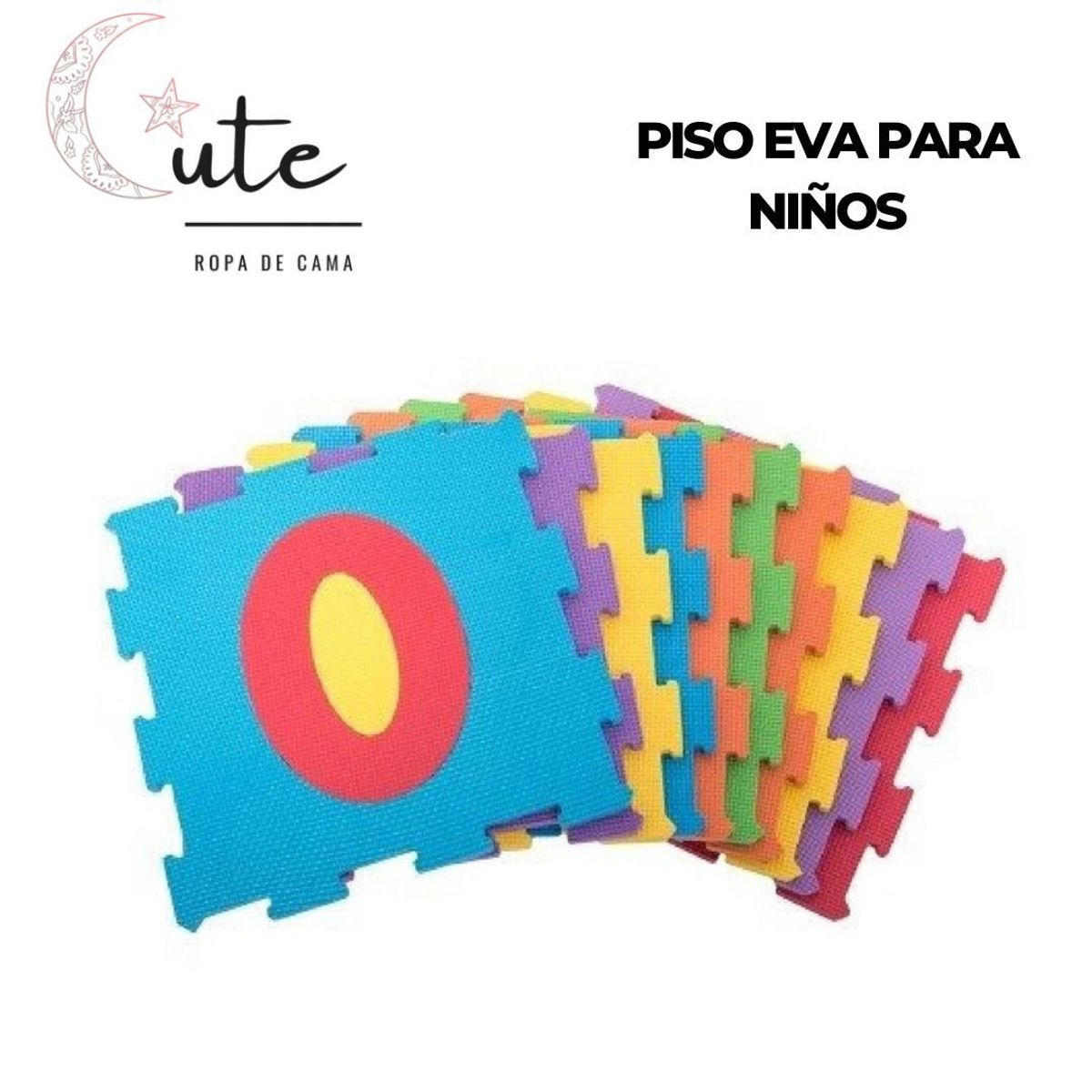 CUTE - PISO ALFOMBRA EVA PARA NIÑOS 10 PIEZAS