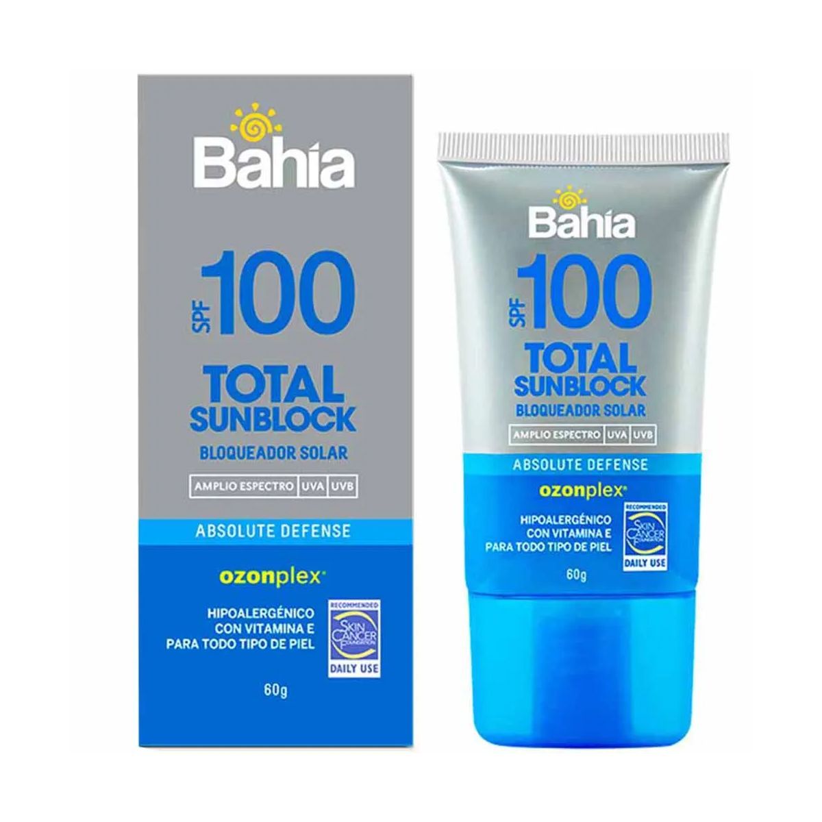 BAHIA - Bloqueador BAHIA Total Sunblock SPF100 Frasco 60g
