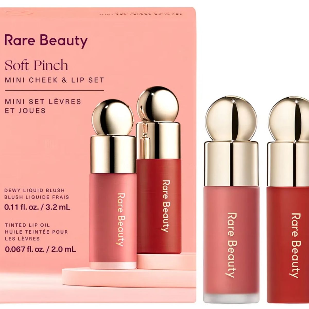 THE ORDINARY - RARE BEAUTY MINI SET Soft Pinch Liquid Blush Y Lip OiL