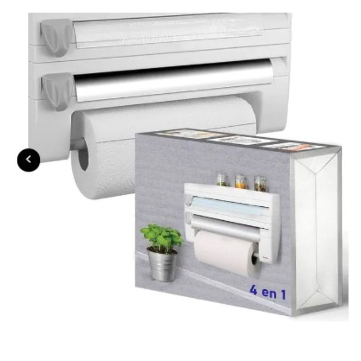 GENERICO - Dispensador Papel Toalla 4 en 1 Organizador Toallero Estante