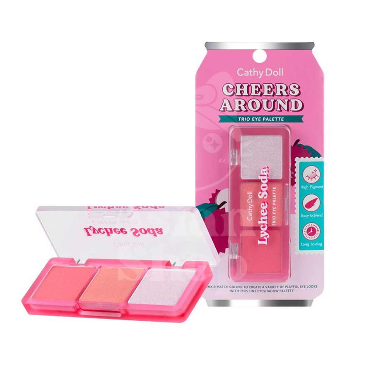 CATHY DOLL - Cathy Doll Cheers Around Trio Eye Palette Lychee Soda
