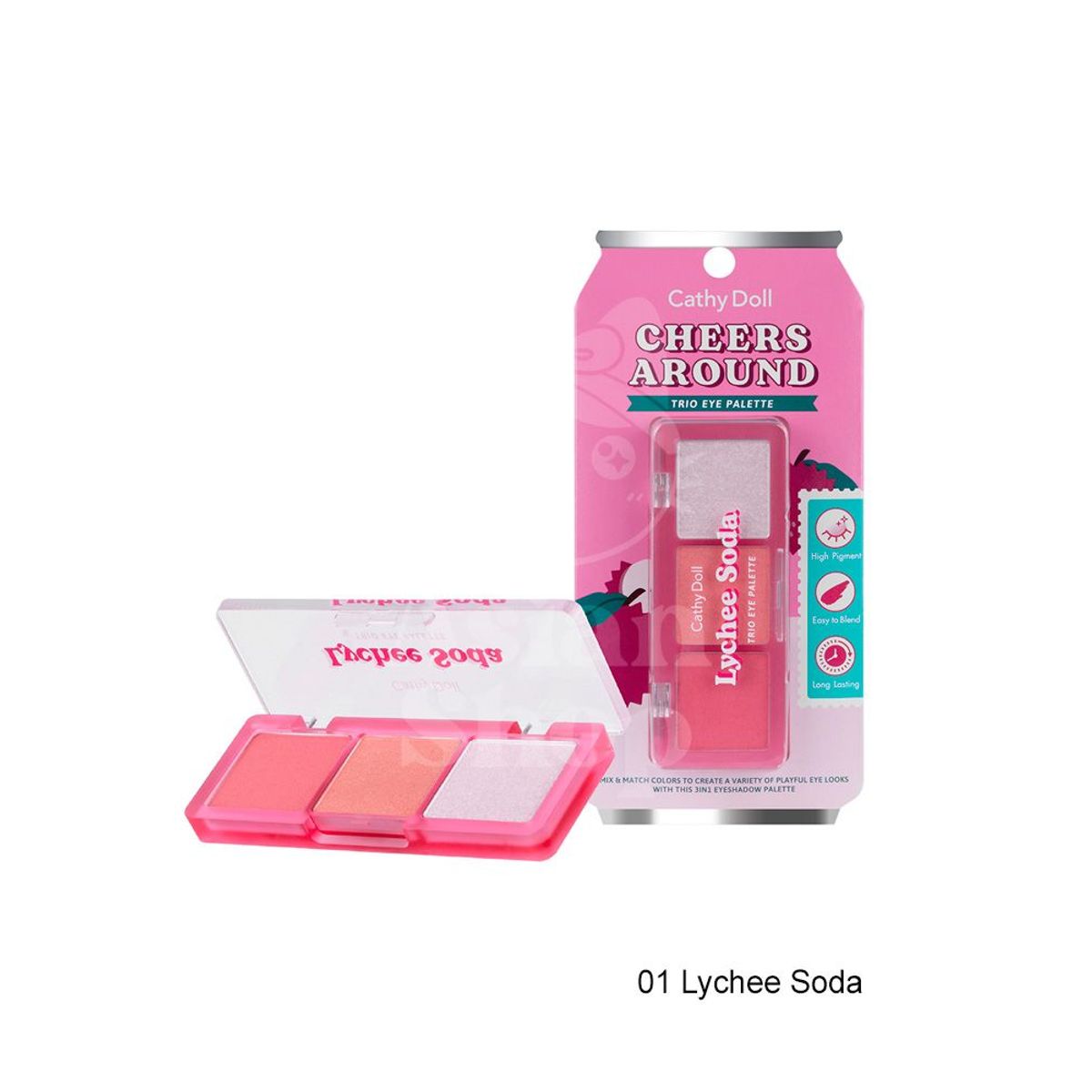 CATHY DOLL - Cathy Doll Cheers Around Trio Eye Palette Lychee Soda