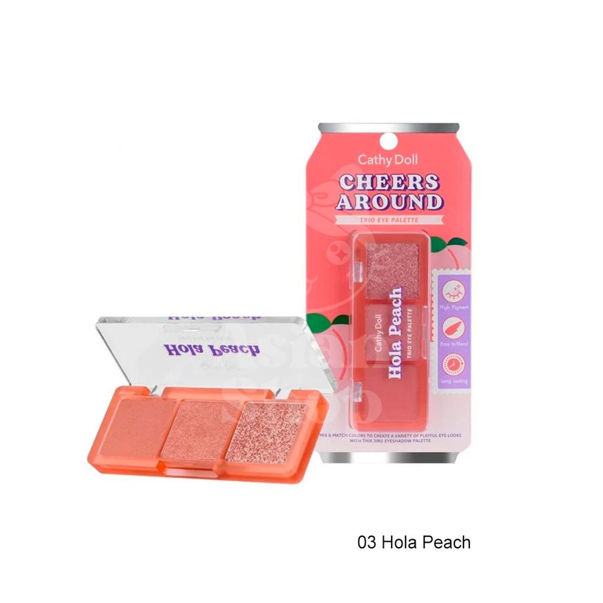 CATHY DOLL - Cathy Doll Cheers Around Trio Eye Palette Hola Peach