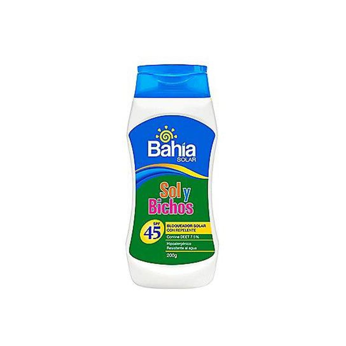 BAHIA - Bloqueador Bahía con Repelente Sol y Bichos SPF45 200 g