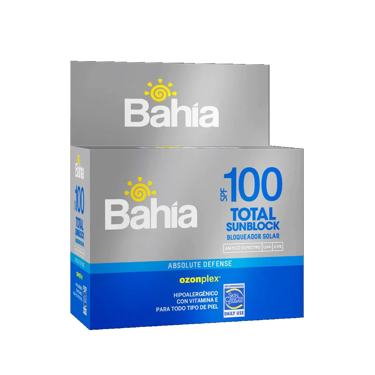 BAHIA - Bloqueador Bahía Total Sunblock SPF100 Sachet 10 g. x 20.
