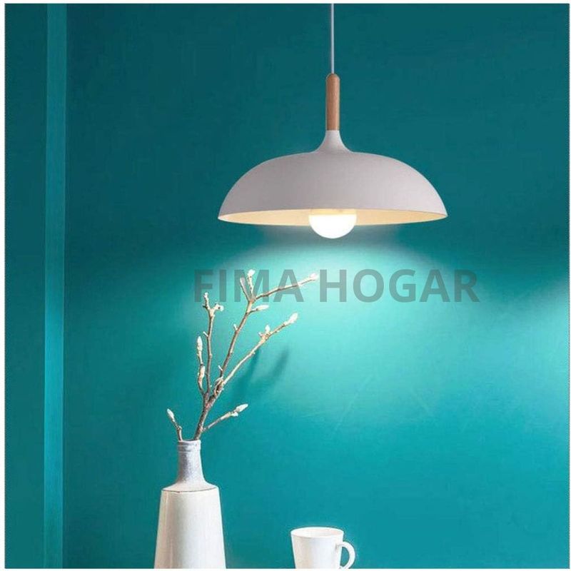 GENERICO - Lámpara colgante redondo blanco