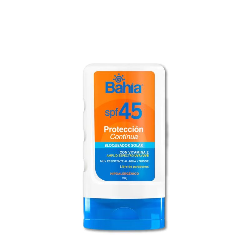 BAHIA - Bloqueador Bahía Protección Continua SPF45 110 g.