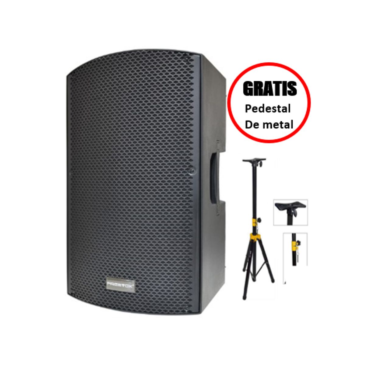 FREEVOX - CAJA PARLANTE ACTIVO DIGITAL 15 FREEVOX DSP + PEDESTAL