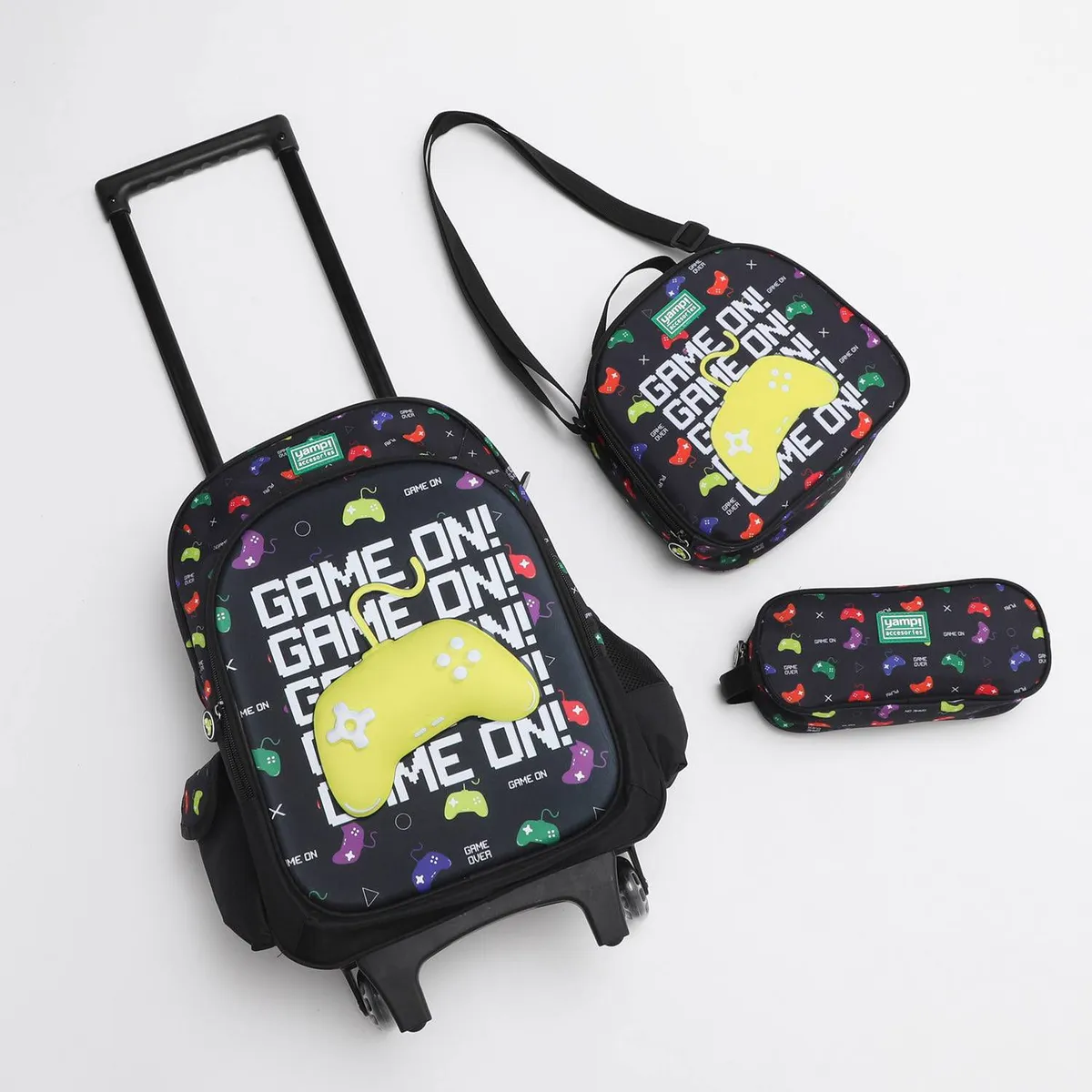 GENERICO - Pack x3 Mochila con ruedas