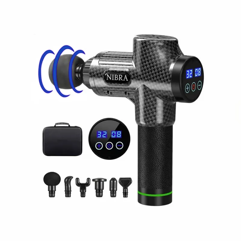 GENERICO - Pistola de masaje muscular  30 NIVELES  -   con  pantalla - LCD