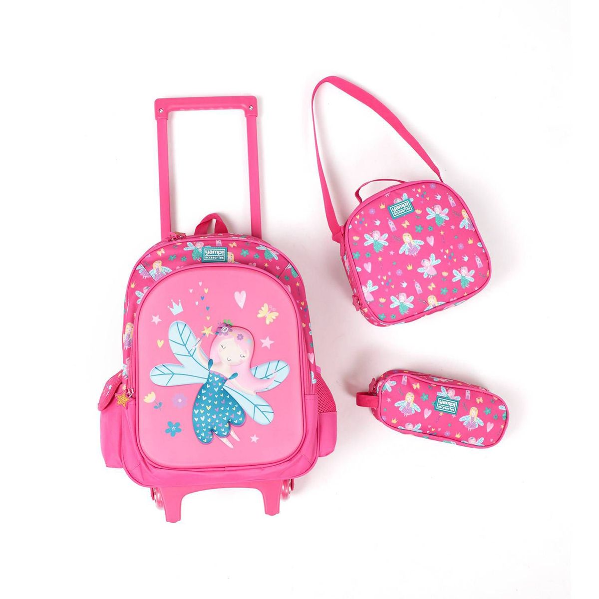 GENERICO - Pack x3 Mochila con ruedas