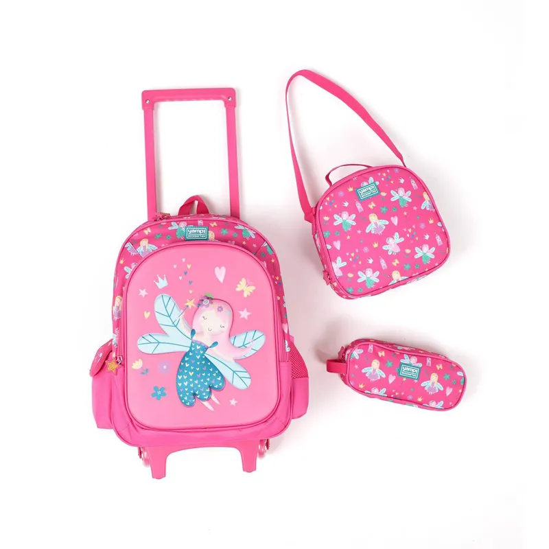 GENERICO - Pack x3 Mochila con ruedas