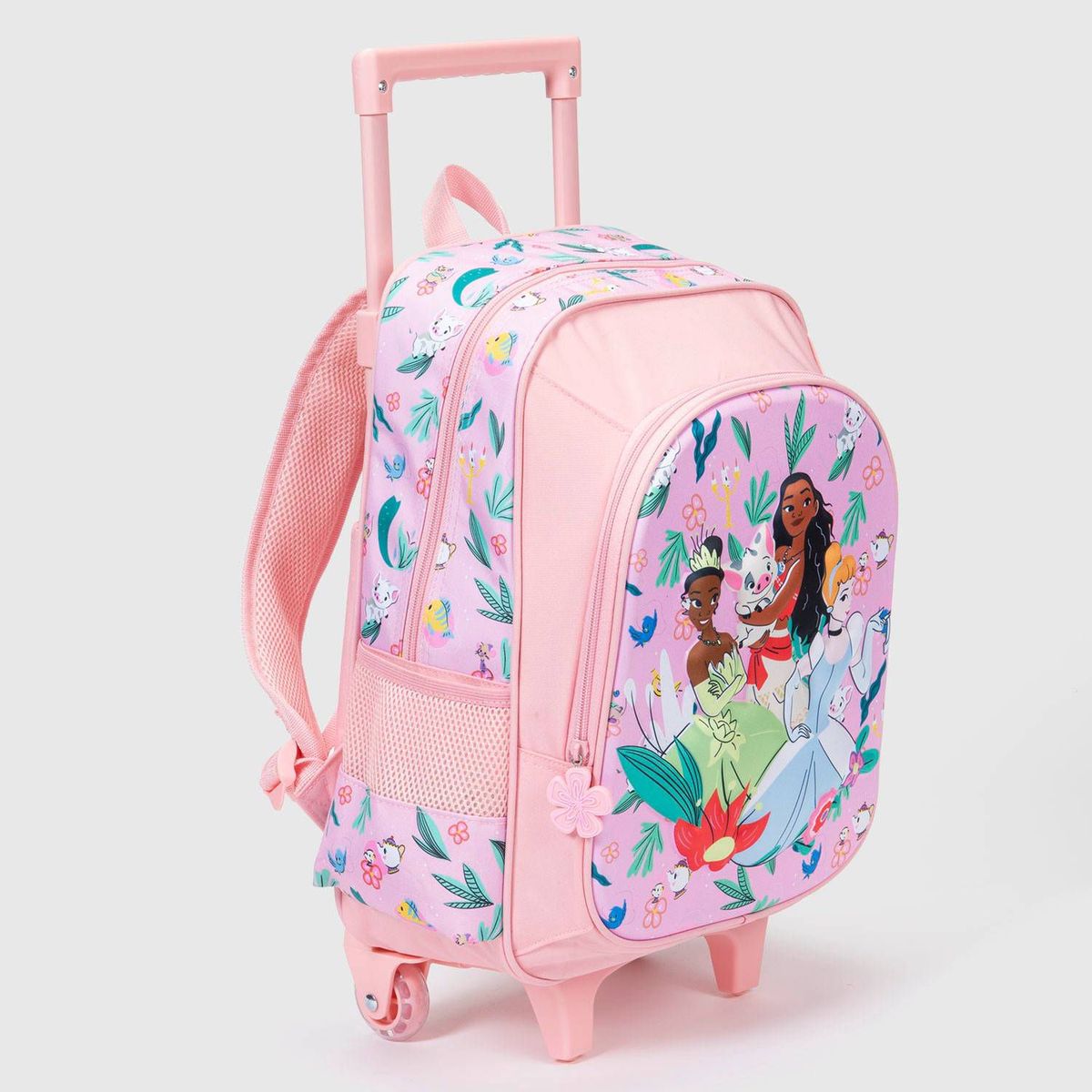 GENERICO - Pack Mochila Y Cartuchera De Princesas Rosado