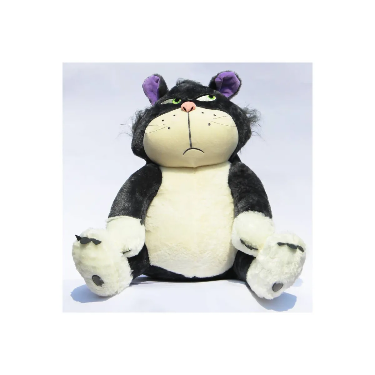 GENERICO - Peluche Gato Lucifer 80cm - Gato Kawaii Enfadado Cenicienta