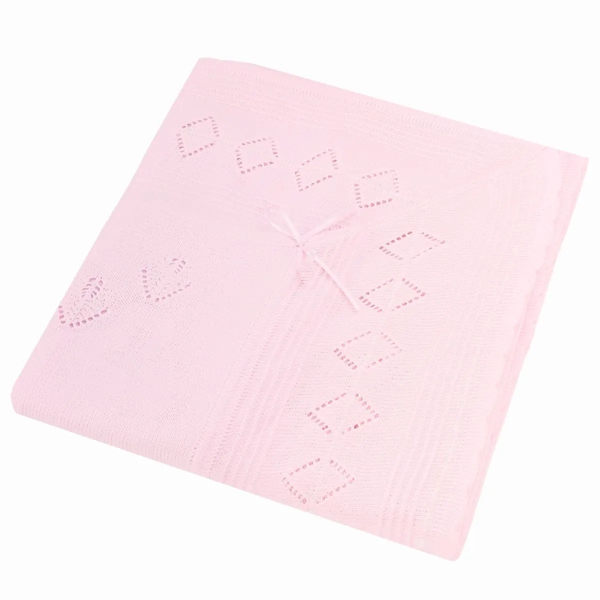 GENERICO - Colcha bebé Hilo Tacto con algodon - Rosado