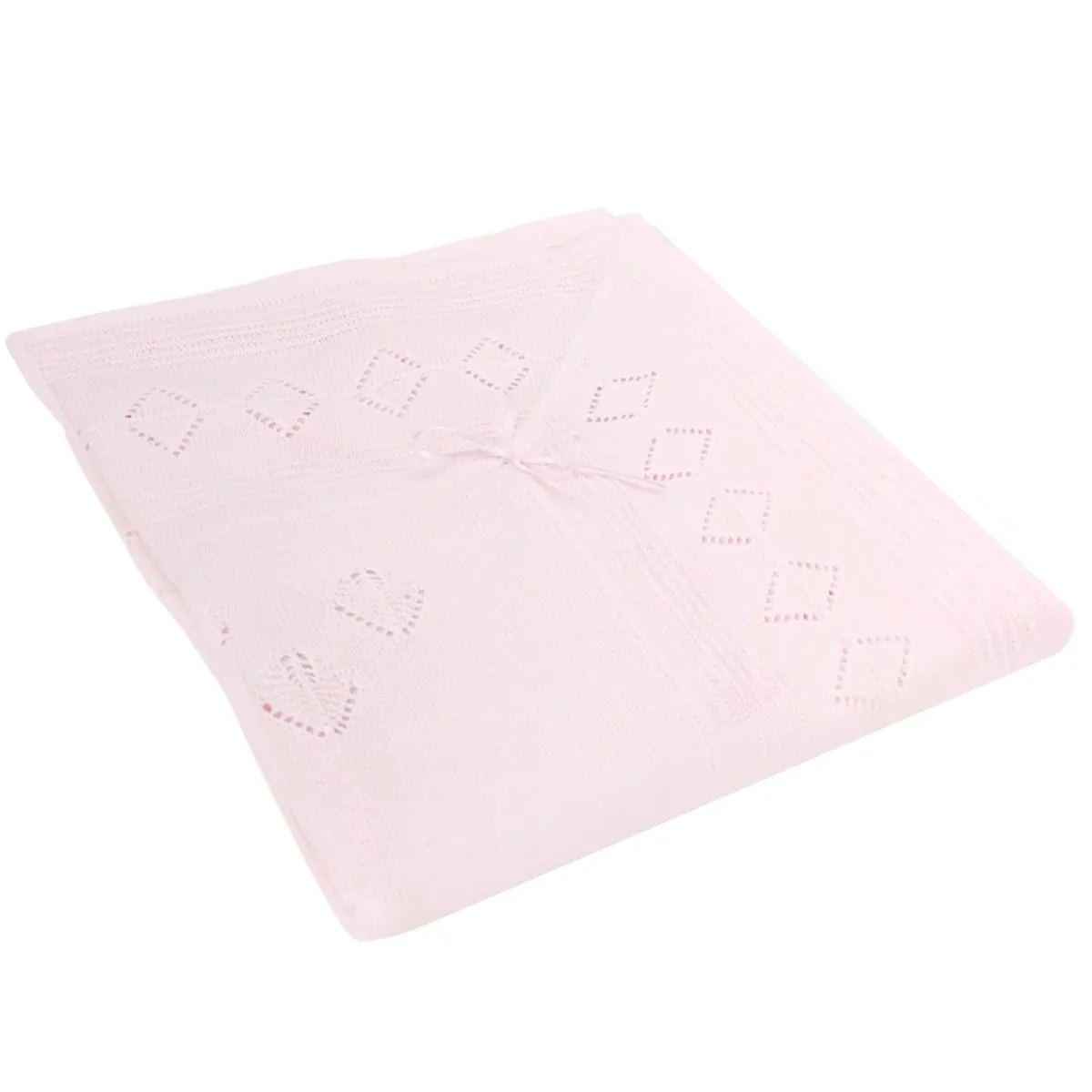 GENERICO - Colcha bebé Hilo Tacto con algodon - Rosado