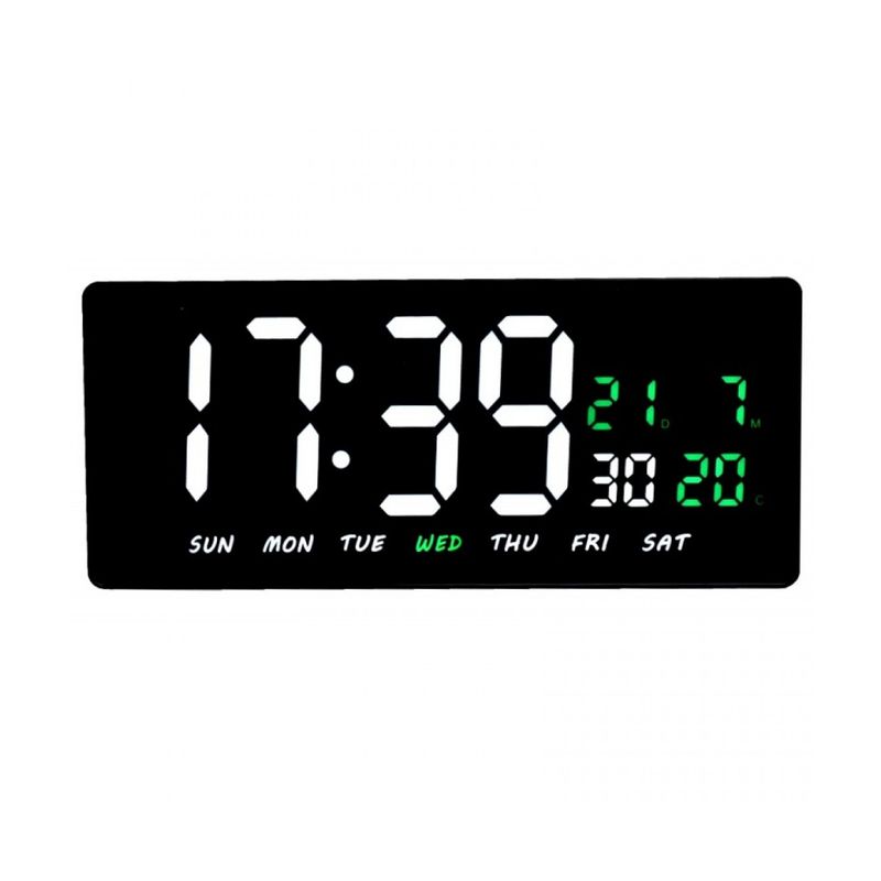 GENERICO - RELOJ DIGITAL LED CON TEMPERATURA AMBIENTE Y CALENDARIO