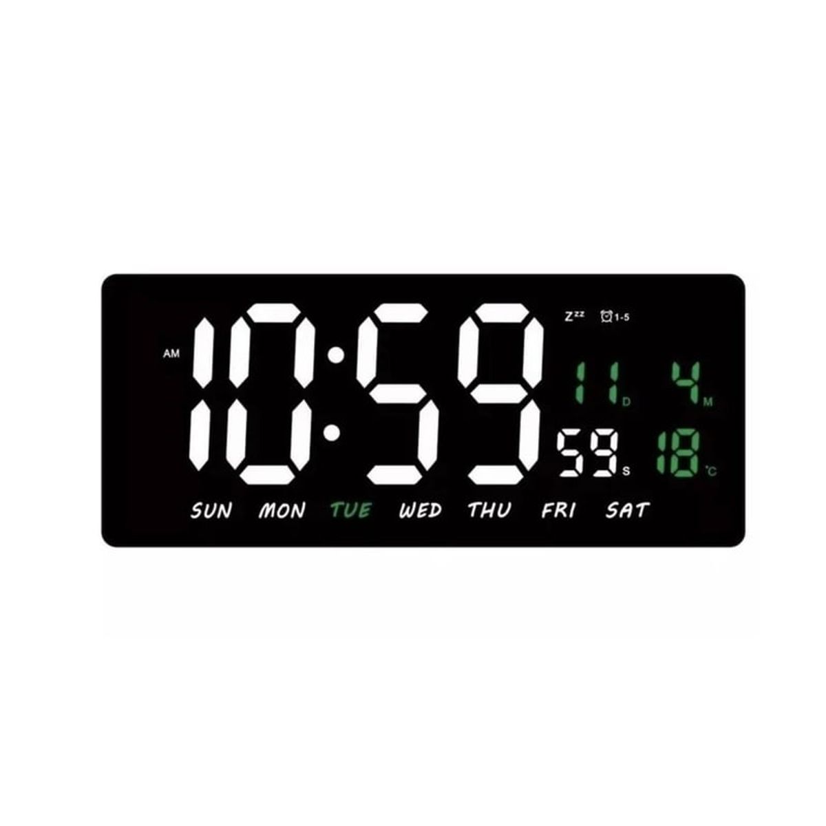 GENERICO - RELOJ DIGITAL LED CON TEMPERATURA AMBIENTE Y CALENDARIO