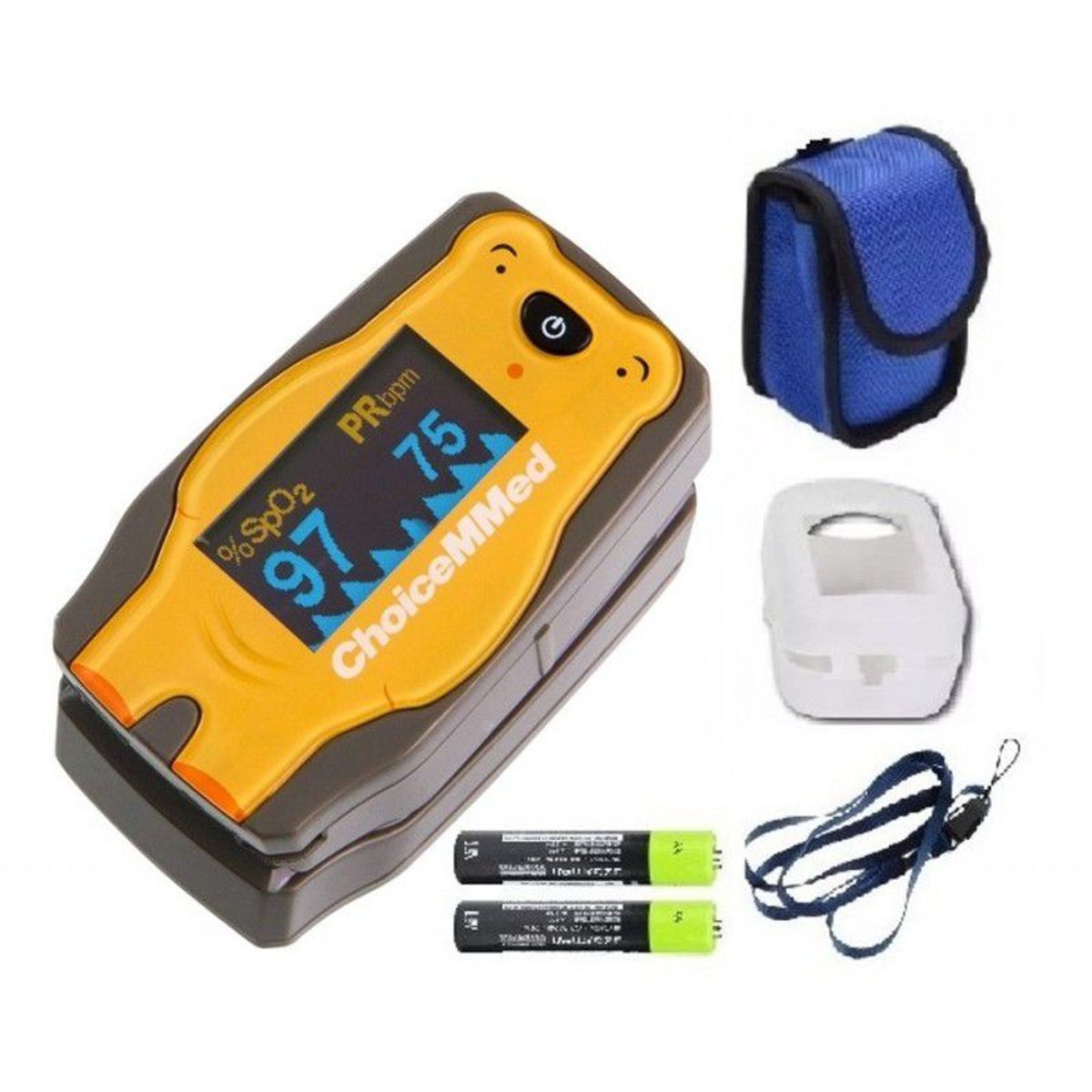 CHOICEMMED - OXIMETRO DE PULSO DIGITAL PEDIATRICO MARCA CHOICEMMED AMARILLO