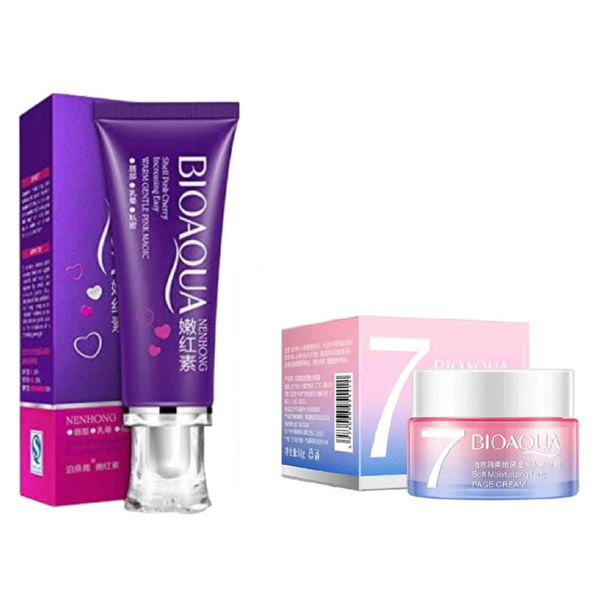 BIOAQUA - Crema Blanqueadora Corporal + Crema Hidratante V7 - Bioaqua