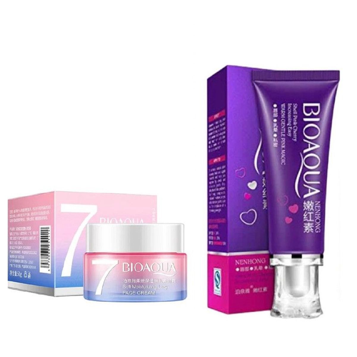 BIOAQUA - Crema Hidratante V7 + Crema Blanqueadora Corporal - Bioaqua