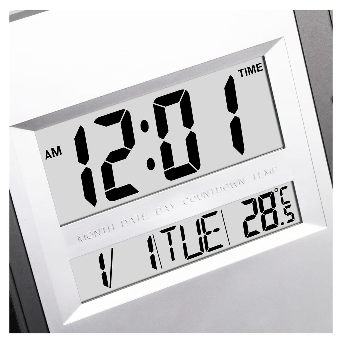 GENERICO - RELOJ DIGITAL LED  de PARED Y MESA / ALARMA / CALENDARIO / TEMPERATURA